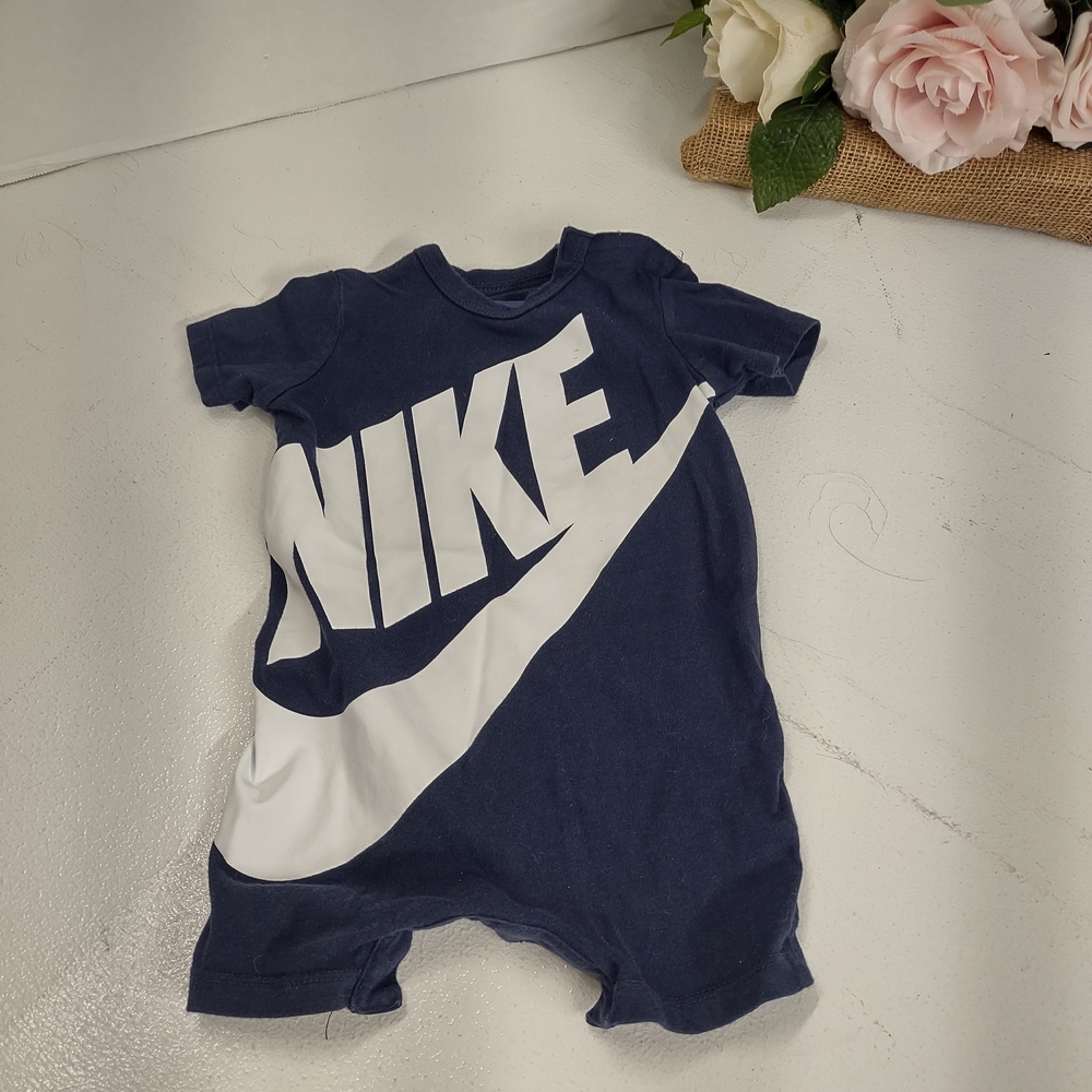 Nike Kids Dark Blue Bodysuit with White Logo